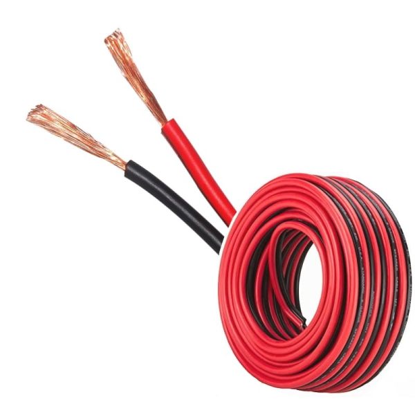 Cable Gemelo #18 AWG rojo/negro para parlante