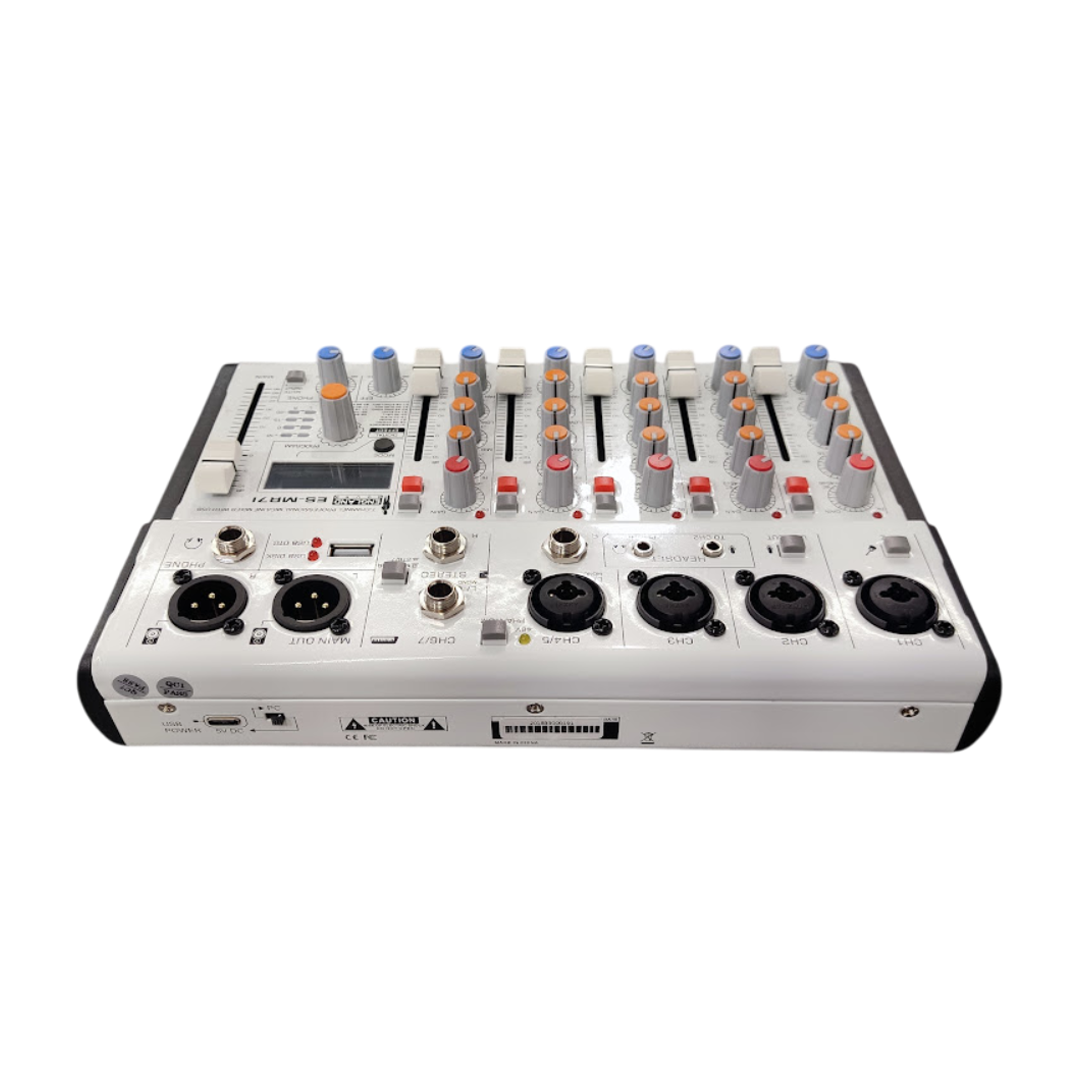 CONSOLA DE 7 CANALES ENGLAND SOUND MR7I 4MIC +1ST +USB +BT - Imagen 2
