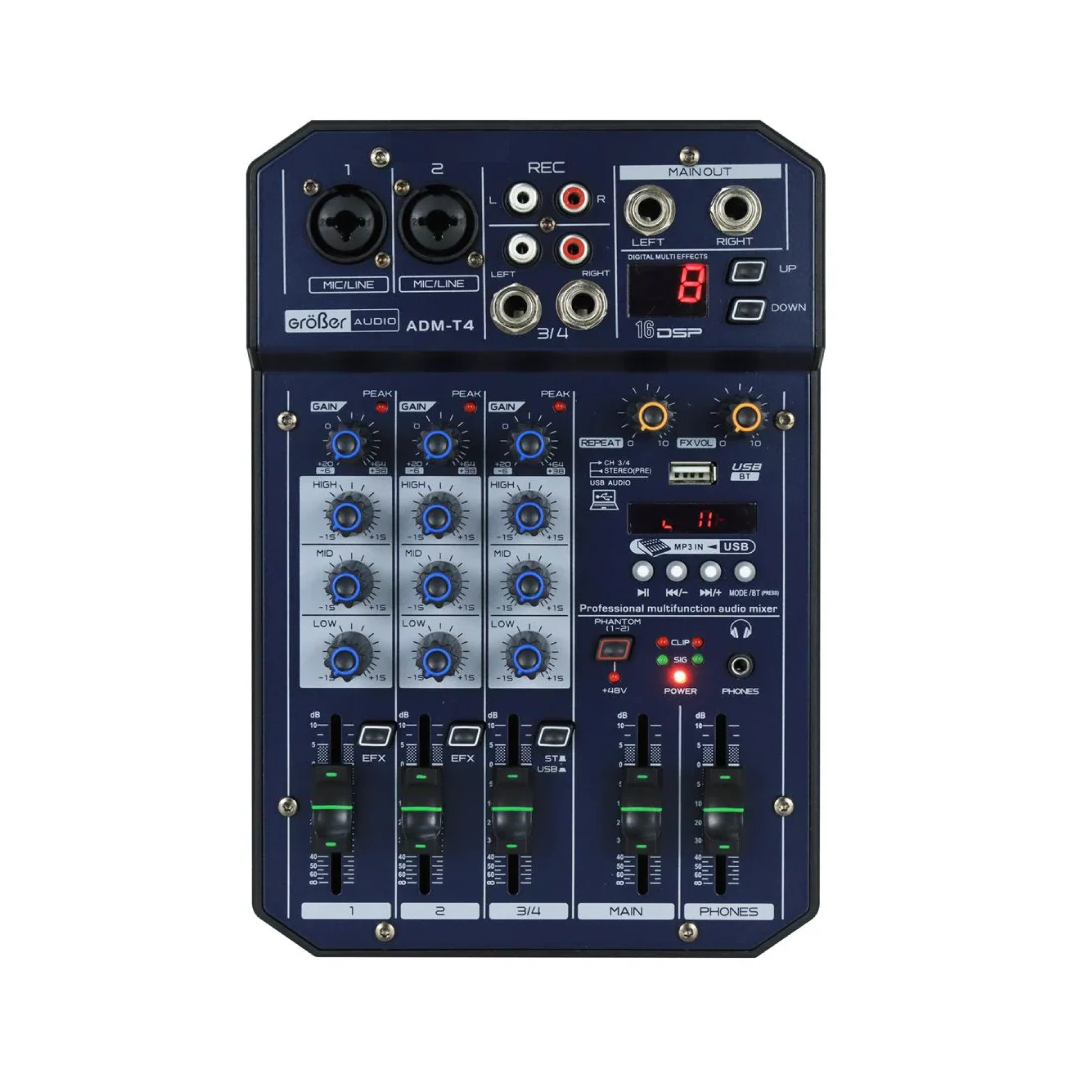 CONSOLA PASIVA 4 CANALES BT/PC - GRÖBER ADM-T4