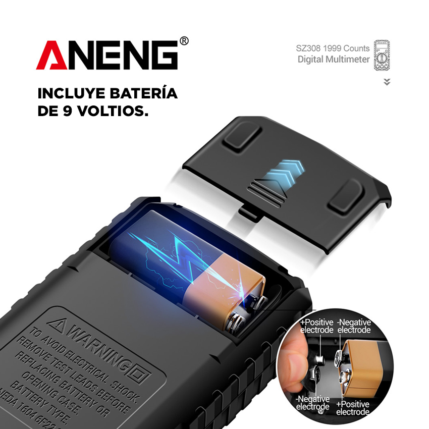 Multímetro Digital ANENG SZ308 - Imagen 5