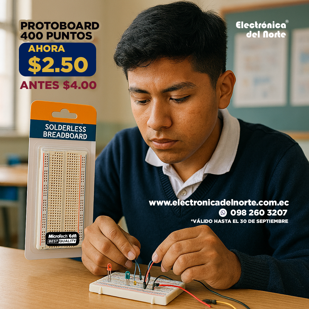 PROTOBOARD DE 400 PUNTOS MICROTECH® - Imagen 3
