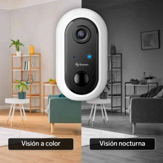 CÁMARA DE SEGURIDAD WI-FI* 2 MPX FIJA CON BATERÍA RECARGABLE, COMPATIBLE CON ASISTENTES DE VOZ - Imagen 7