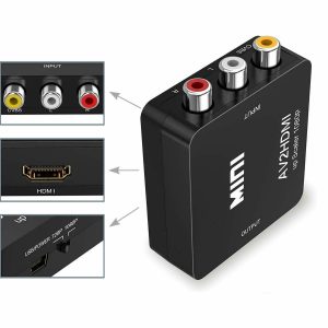 CONVERTIDOR DE RCA AUDIO Y VIDEO A HDMI