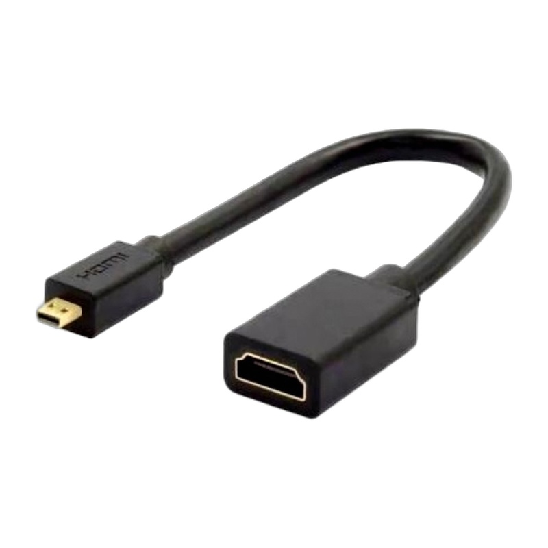 CABLE HDMI 15CM MACHO HEMBRA EN L MICROTECH