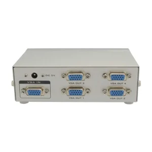 SPLITTER VGA 1 CPU 4 PANTALLAS 250 MHZ